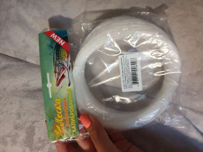 Фотография покупателя товара Леска монофильная калиброванная, диаметр 0.4 мм, 100 м, прозрачная - Фото 1