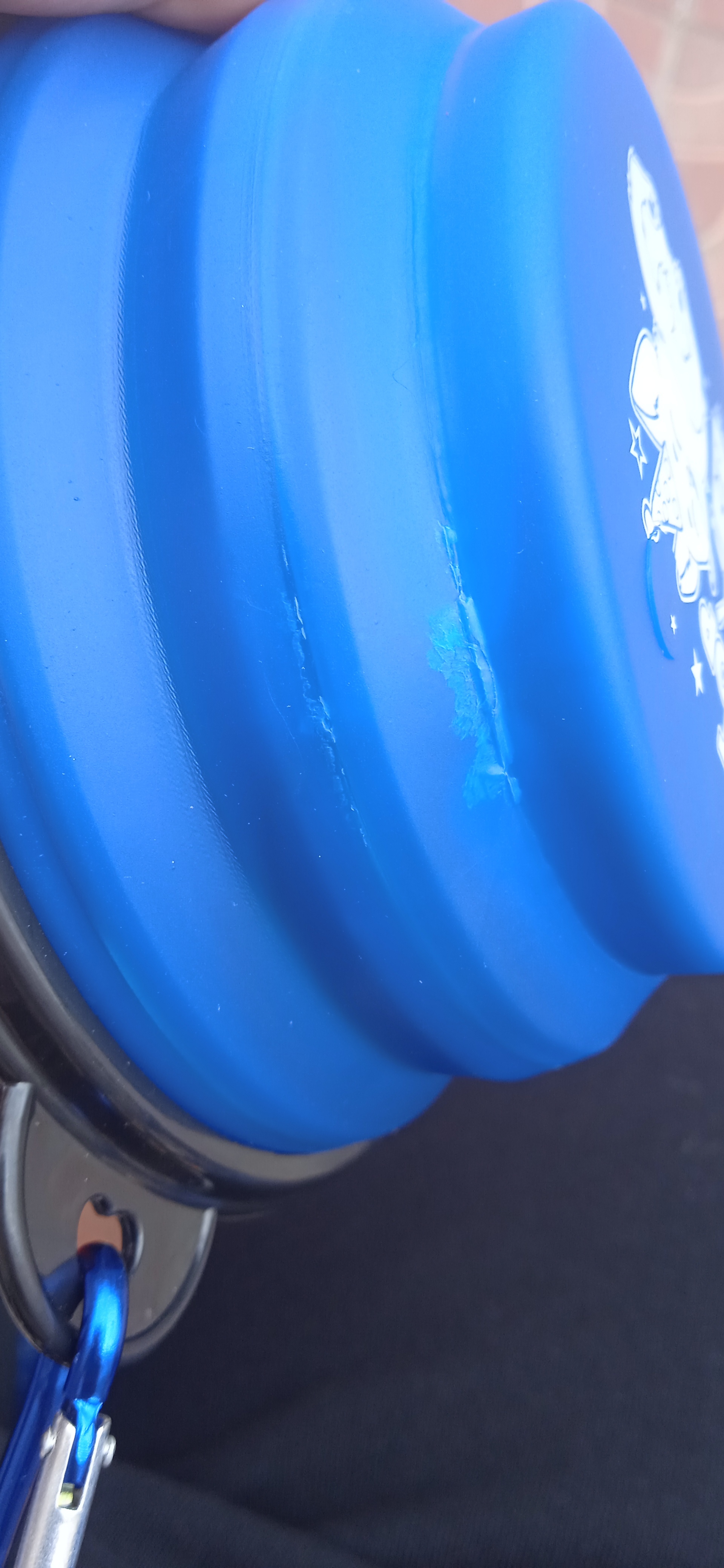 Фотография покупателя товара Миска силиконовая «PIT-STOP», 350 мл, синяя, 12.8 х 4.5 см - Фото 3