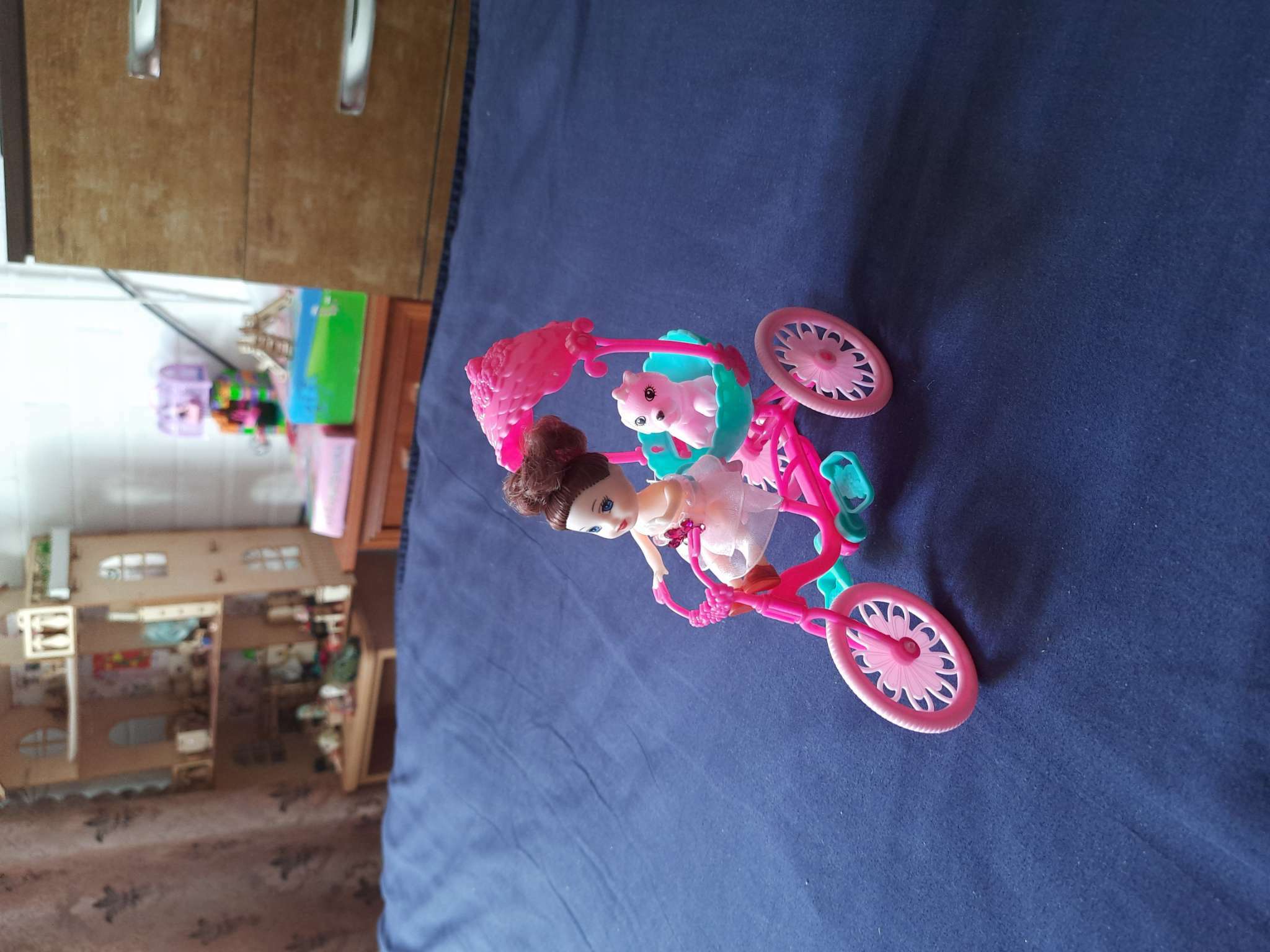 Фотография покупателя товара Кукла-малышка «Алина» с велосипедом и питомцем