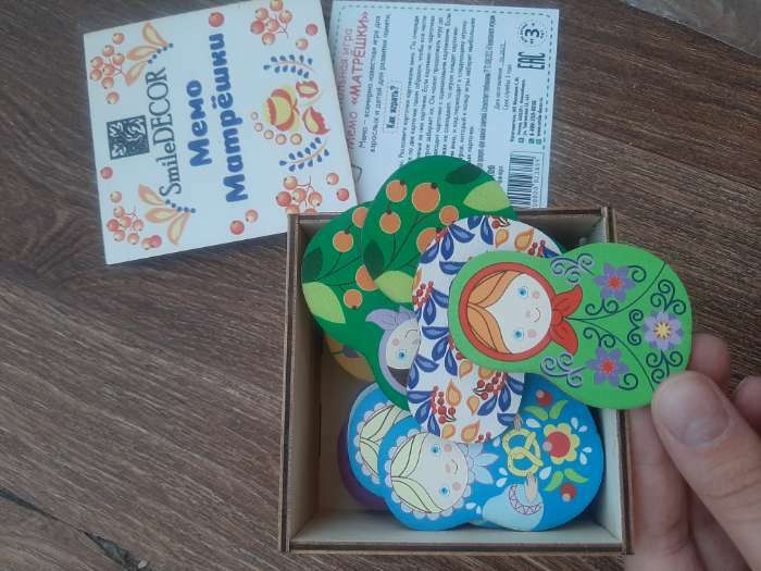 Фотография покупателя товара Мемо «Матрёшки» 20 матрёшек - Фото 1