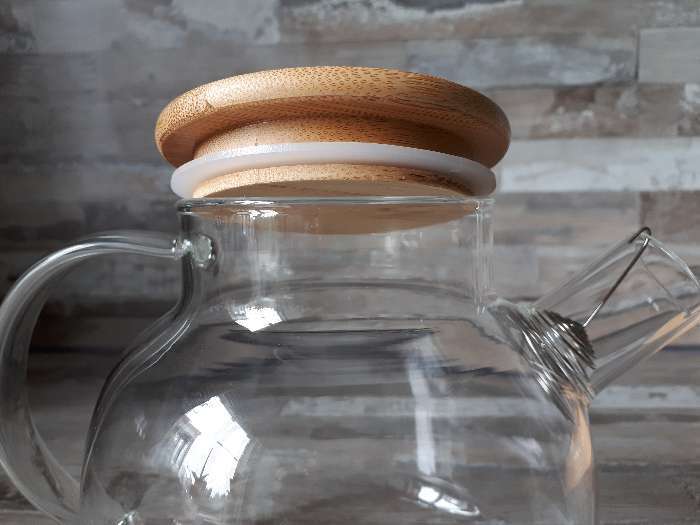 Фотография покупателя товара Чайник стеклянный заварочный с бамбуковой крышкой и металлическим фильтром Magistro «Эко», 800 мл, 20×13×12 см - Фото 14