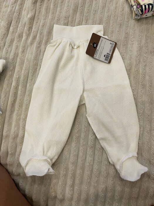 Фотография покупателя товара Ползунки детские, цвет молочный, рост 68 см - Фото 1