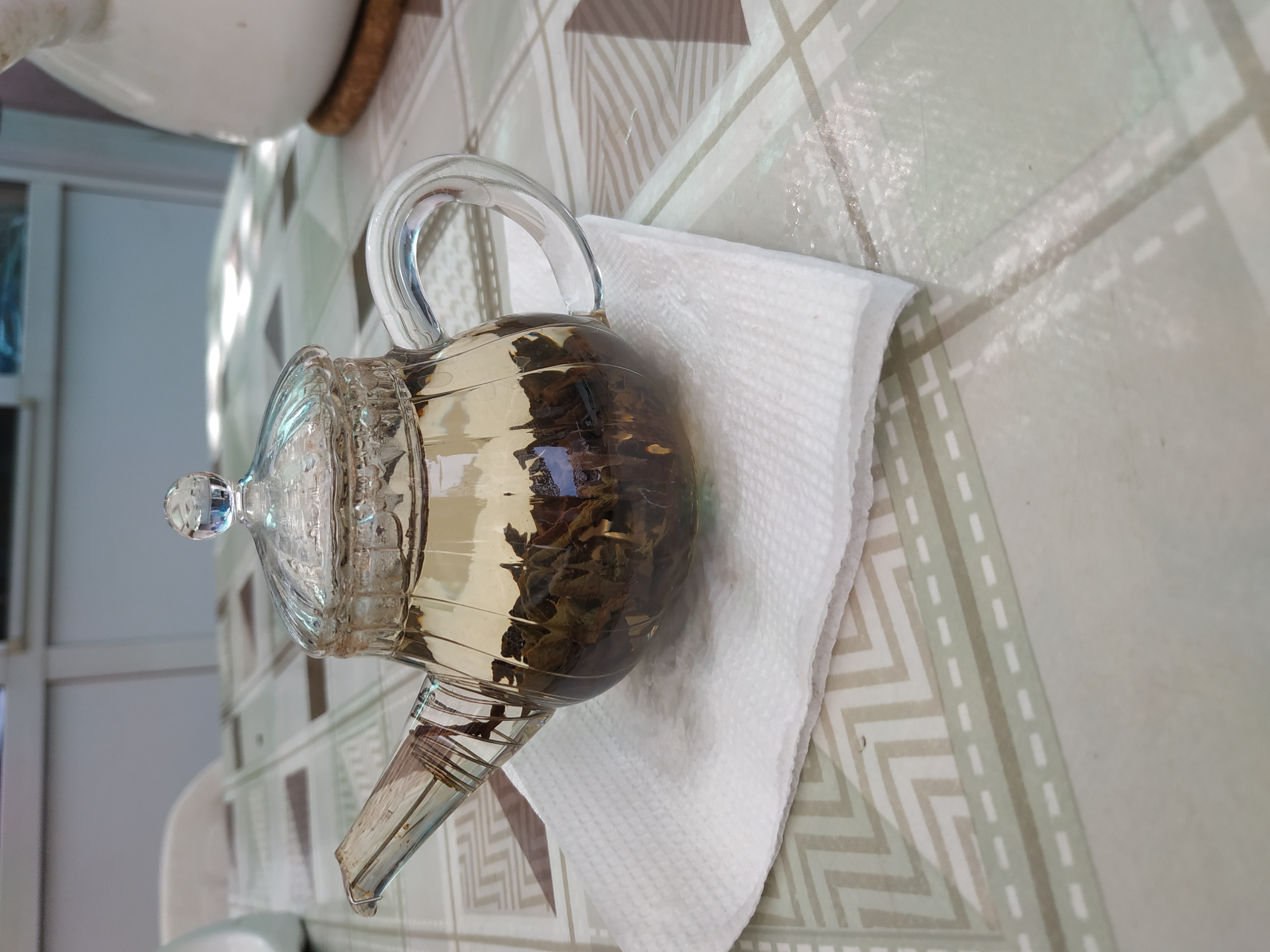 Фотография покупателя товара Чайник стеклянный заварочный с металлическим ситом «Диана», 150 мл - Фото 1