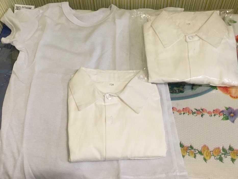 Фотография покупателя товара Школьная рубашка для мальчика, цвет белый, рост 116 см - Фото 6