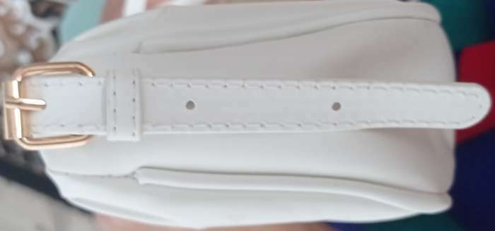 Фотография покупателя товара Сумка кросс-боди на молнии, цвет белый
