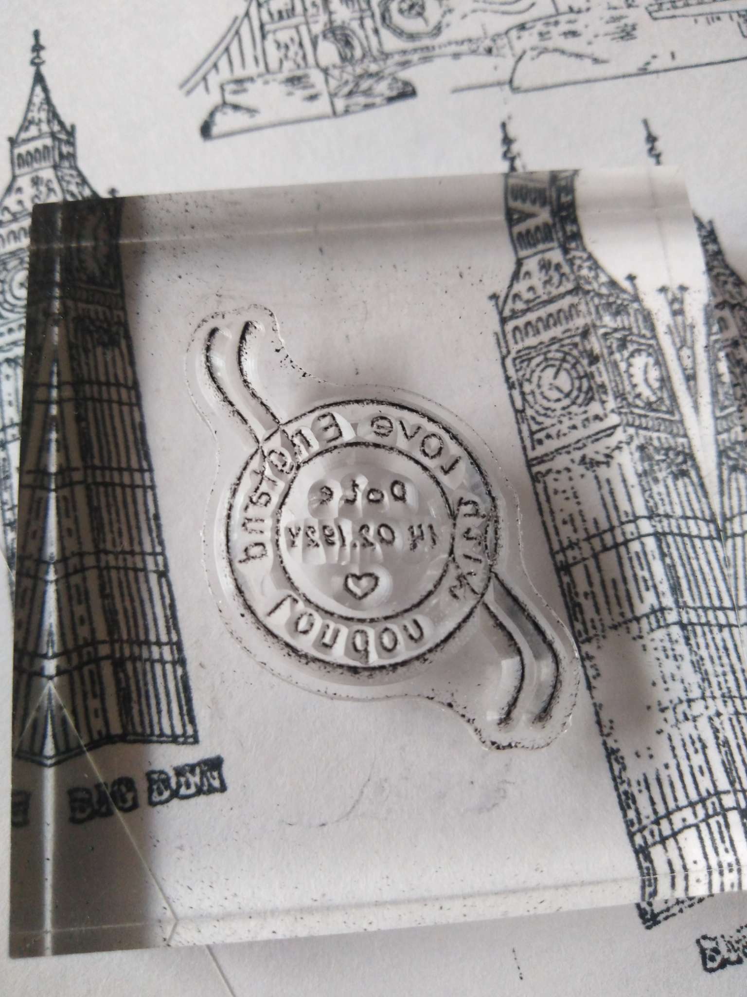 Фотография покупателя товара Штамп для творчества силикон "Поездка в Лондон" 16х11 см - Фото 5