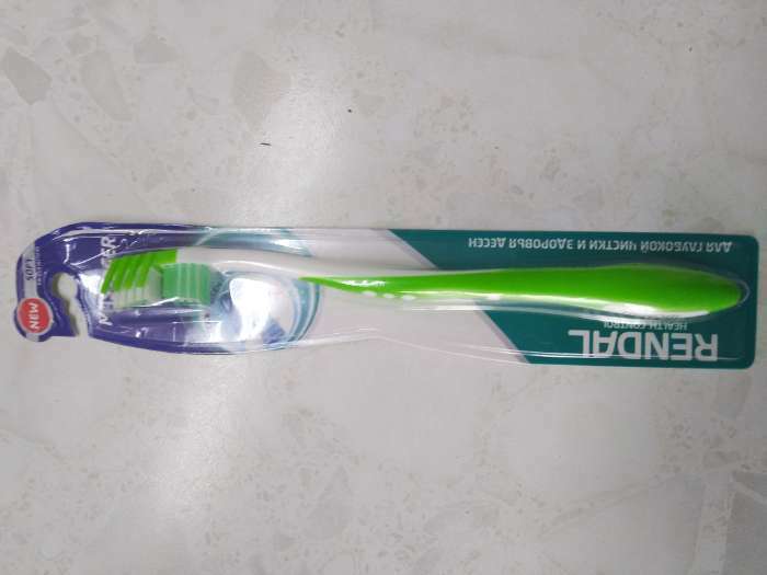 Фотография покупателя товара Зубная щетка мягкая Rendal Massager, микс 1 шт.