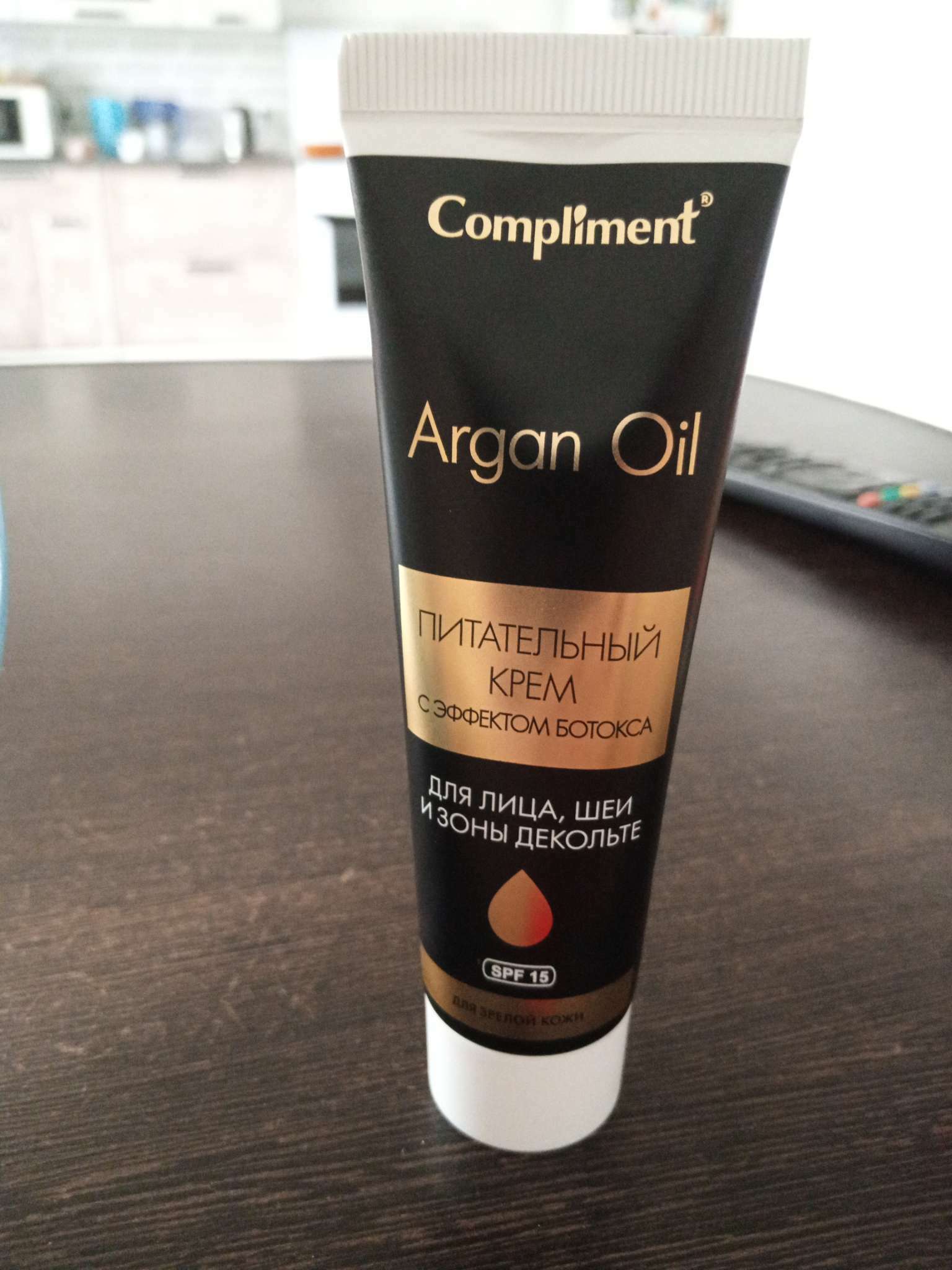 Фотография покупателя товара Крем с эффектом ботокса для лица, шеи и декольте Compliment Argan Oil для зрелой кожи, 50 мл