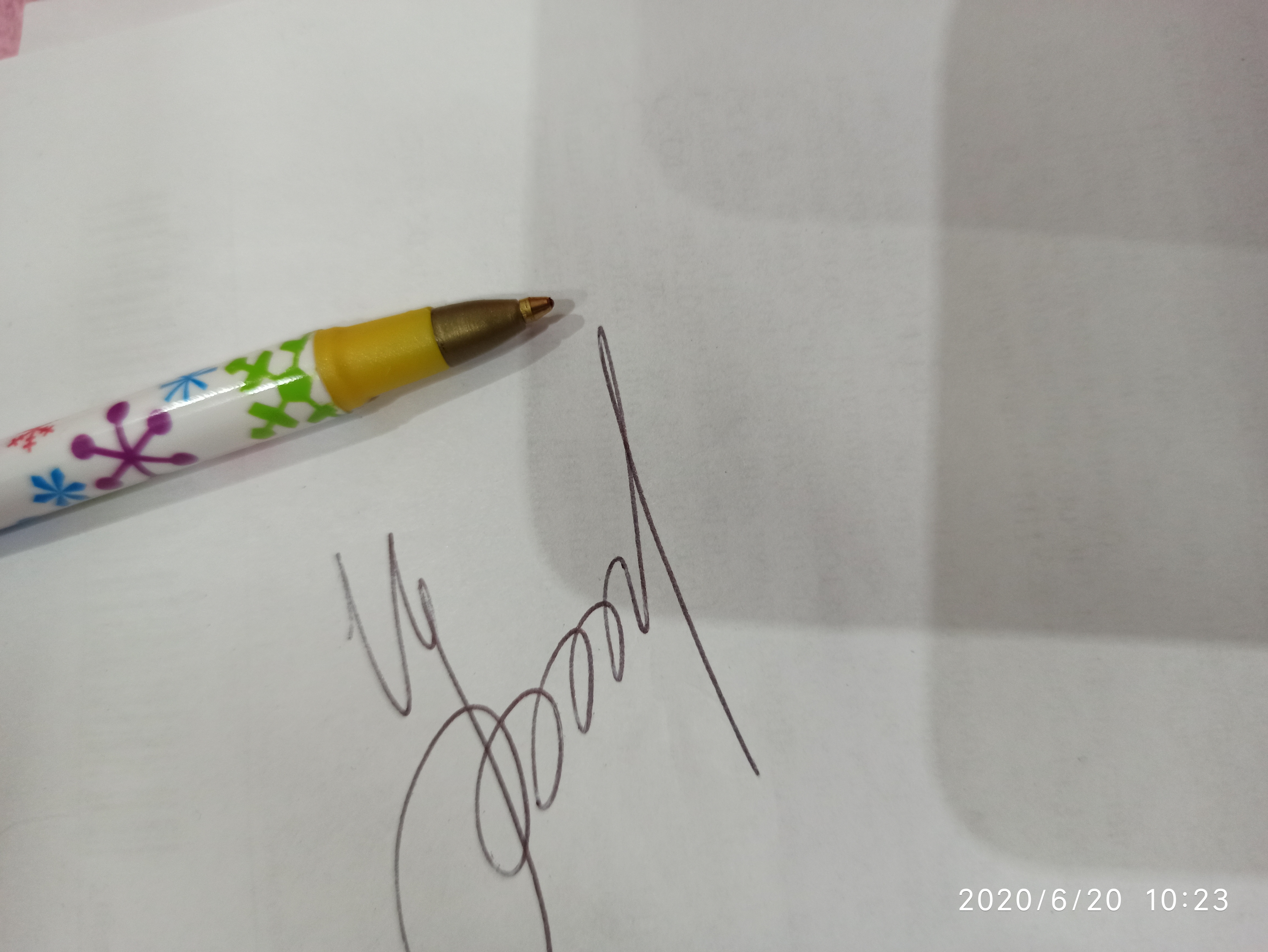 Фотография покупателя товара Ручка шариковая Calligrata, 0.5 мм, стержень синий, с рисунком, МИКС - Фото 2
