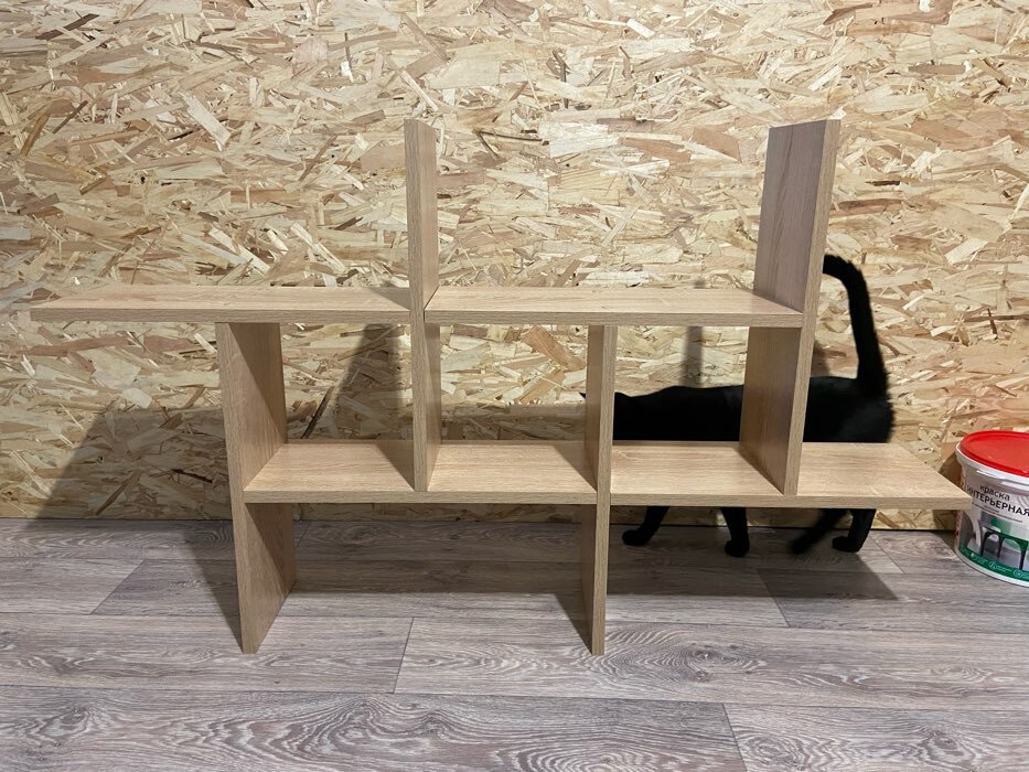 Фотография покупателя товара Полка настенная открытая, 1139×196×677 мм, цвет дуб сонома - Фото 1