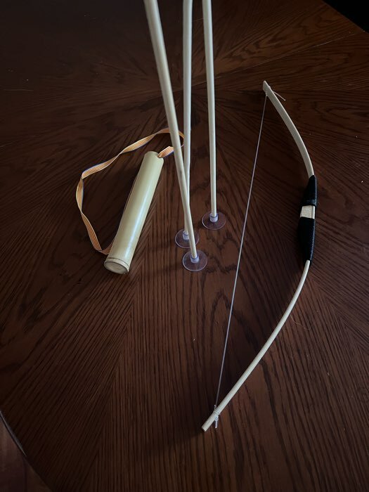 Фотография покупателя товара Лук средний, 3 стрелы, колчан - Фото 2