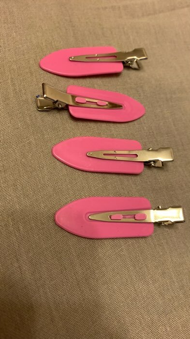 Фотография покупателя товара Зажимы для волос, набор - 4 шт., 1.8×6 (±1) см, МИКС - Фото 5