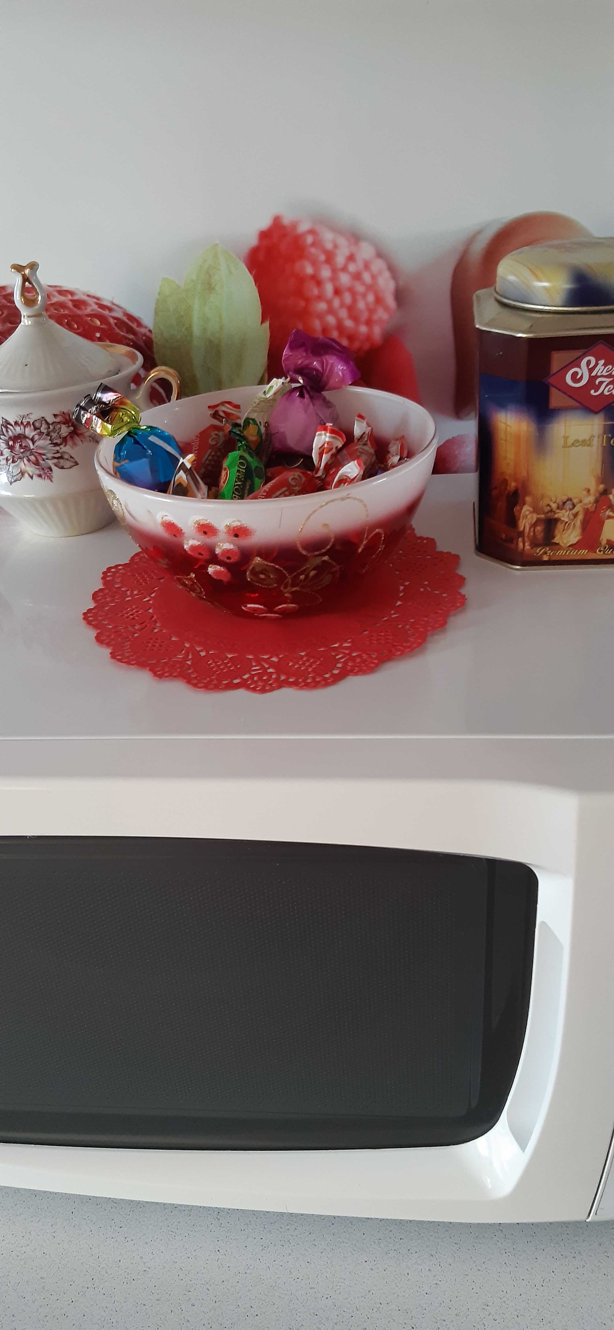 Фотография покупателя товара Салфетка для торта и десерта 19 см "Ажурный круг", цвет красный - Фото 1