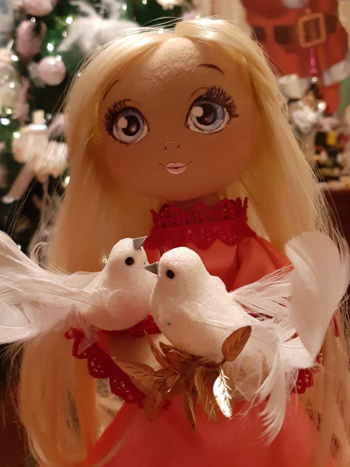 Фотография покупателя товара Набор для шитья. Интерьерная кукла «Николь», 30 см - Фото 2