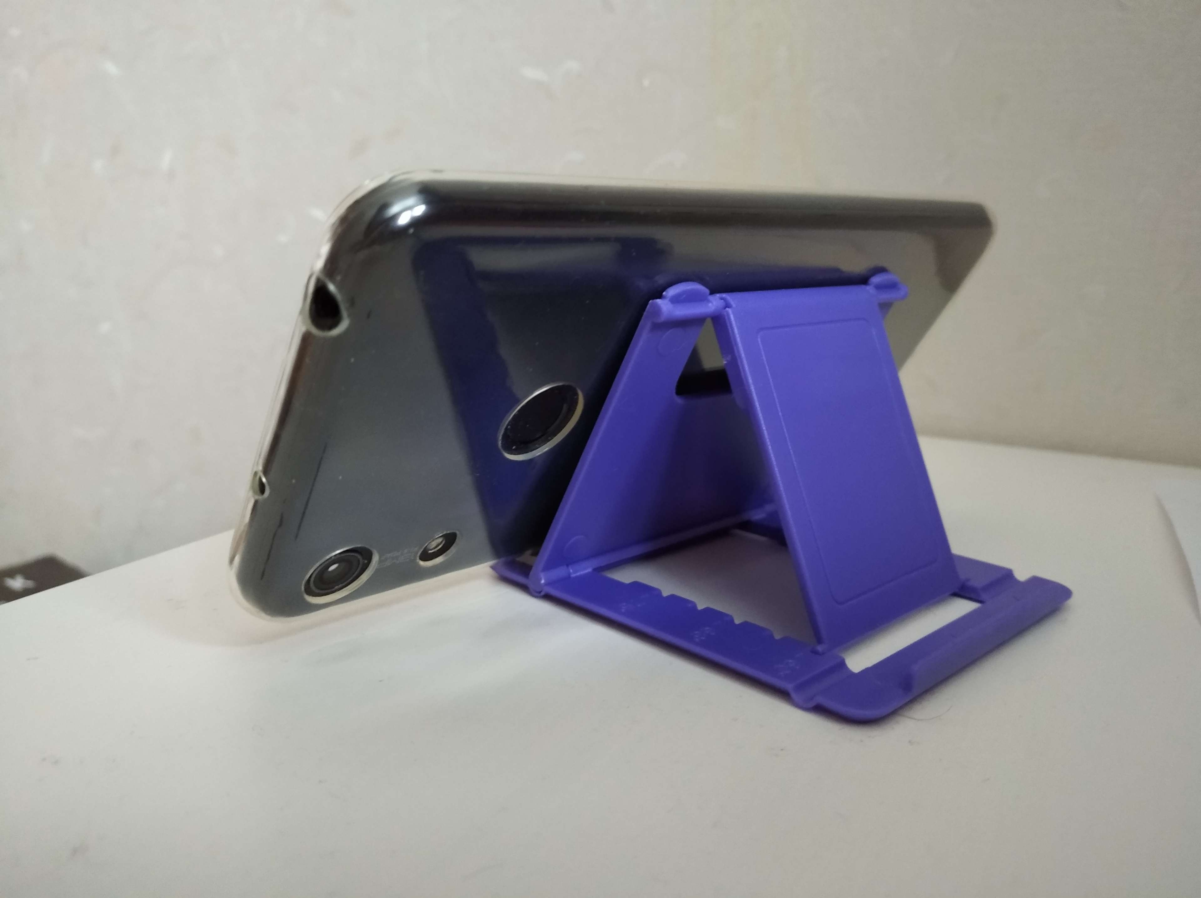 Фотография покупателя товара Подставка для телефона Luazon, складная, регулируемая высота, синяя - Фото 18
