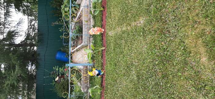 Фотография покупателя товара Садовая фигура из гипса «Гном-дровосек», 31×10×14 см - Фото 1