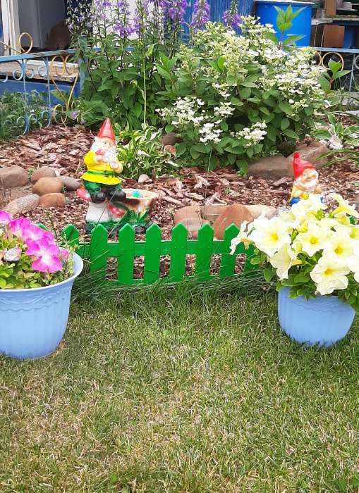 Фотография покупателя товара Садовая фигура из гипса «Гном спящий», 22×14×14 см - Фото 2