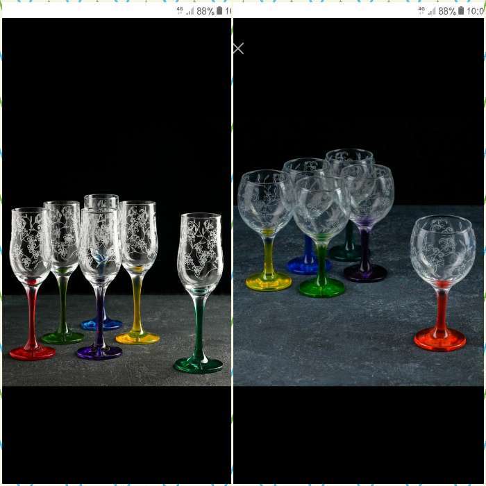 Фотография покупателя товара Набор бокалов для шампанского Рrimavera, стеклянный, 190 мл, 6 шт, гравировка, напыление - Фото 3