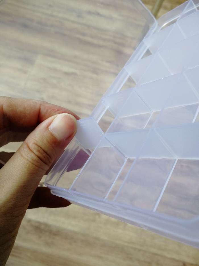 Фотография покупателя товара Бокс пластиковый для хранений RICCO, 15 отделений, 17,5×10×2 см, цвет белый - Фото 7