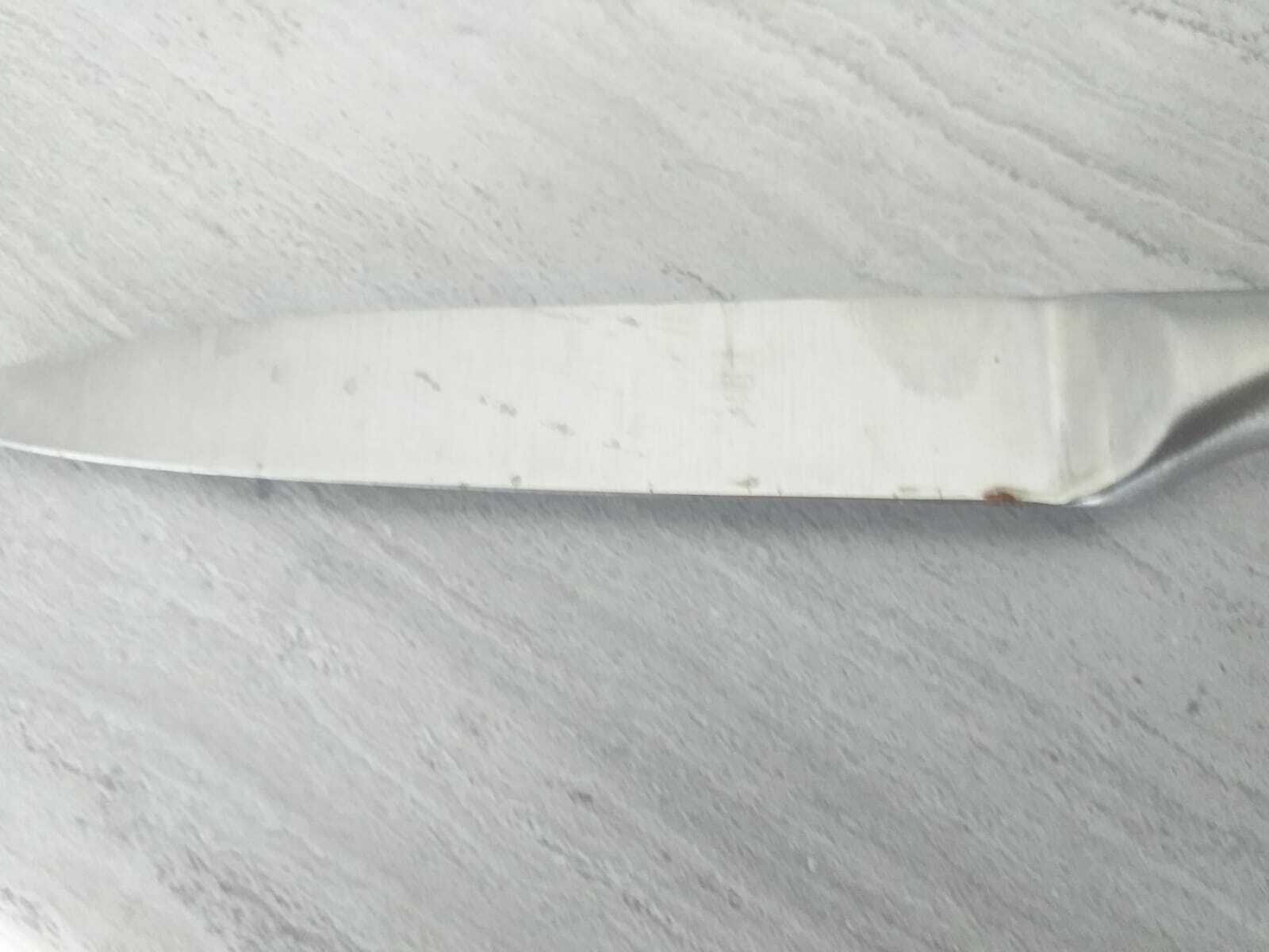 Фотография покупателя товара Нож кухонный Доляна Venus, лезвие 12,5 см, цвет чёрный