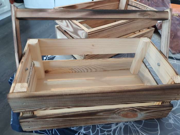 Фотография покупателя товара Кашпо деревянное 24.5×13.5×9 см "Двушка Лайт", двухреечное, обжиг Дарим Красиво - Фото 2
