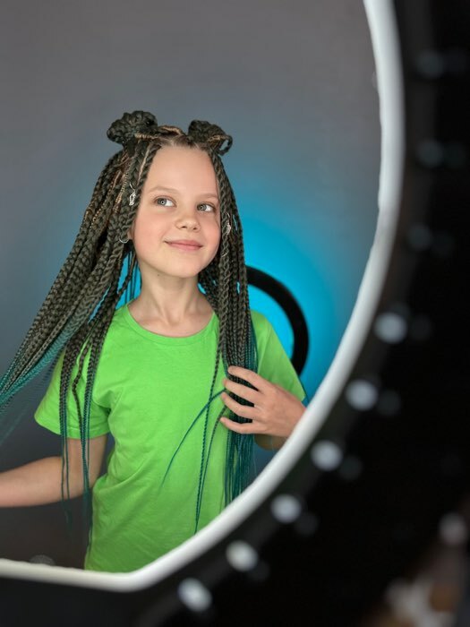 Фотография покупателя товара SIM-BRAIDS Канекалон однотонный, гофрированный, 65 см, 90 г, блонд(#613) - Фото 20