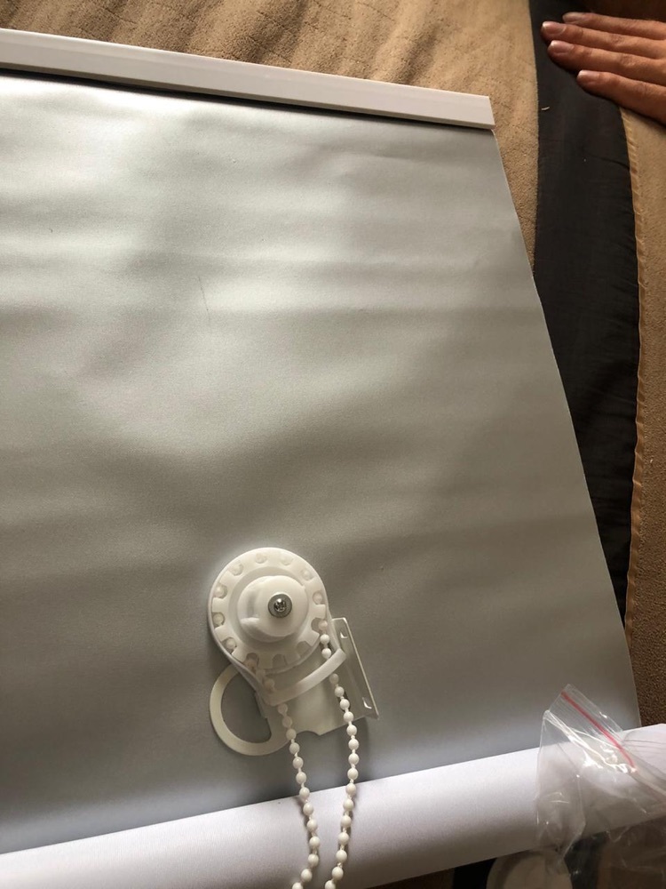 Фотография покупателя товара Штора рулонная «Механика. Блэкаут», 60×180 см (с учётом креплений 3,5 см), цвет белый - Фото 5
