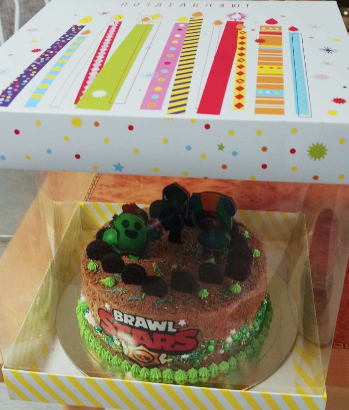 Фотография покупателя товара Коробка под торт, кондитерская упаковка, «Поздравляю!», 30 х 30 см - Фото 3