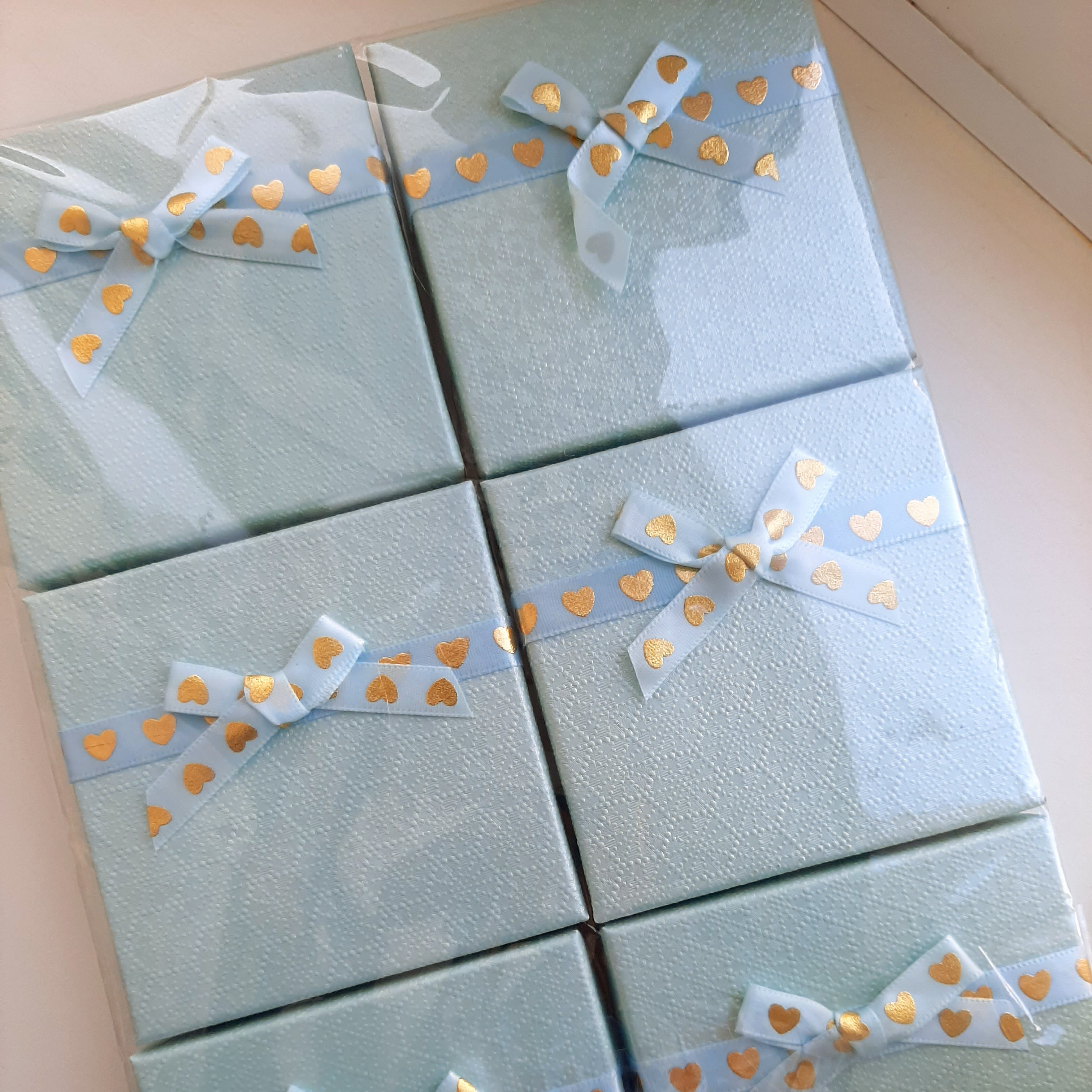 Фотография покупателя товара Коробочка подарочная под набор «Влюбленность», 9×9, цвет голубой
