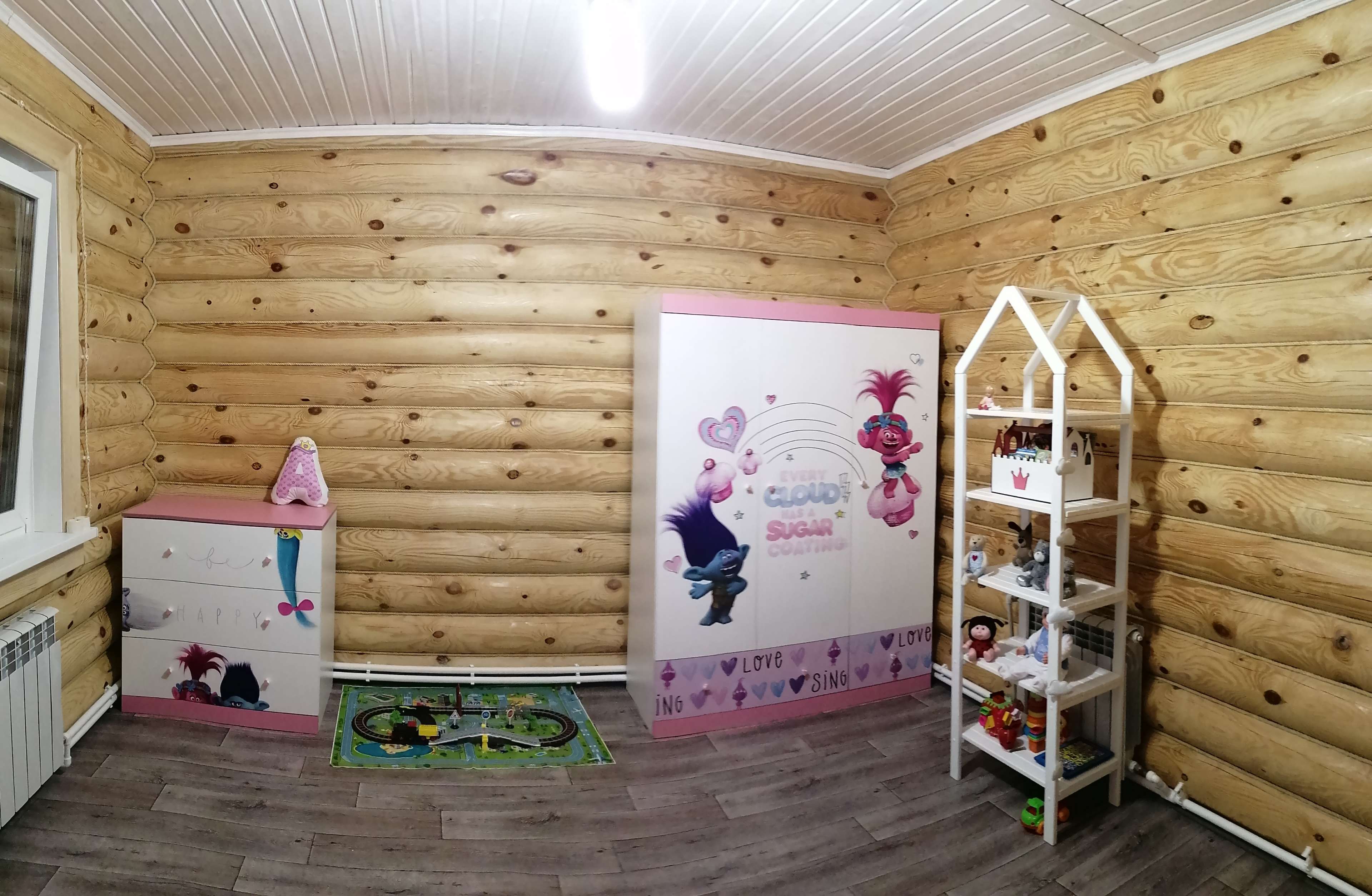 Фотография покупателя товара Шкаф трехсекционный Polini kids Fun 1360 «Тролли», розовый - Фото 4