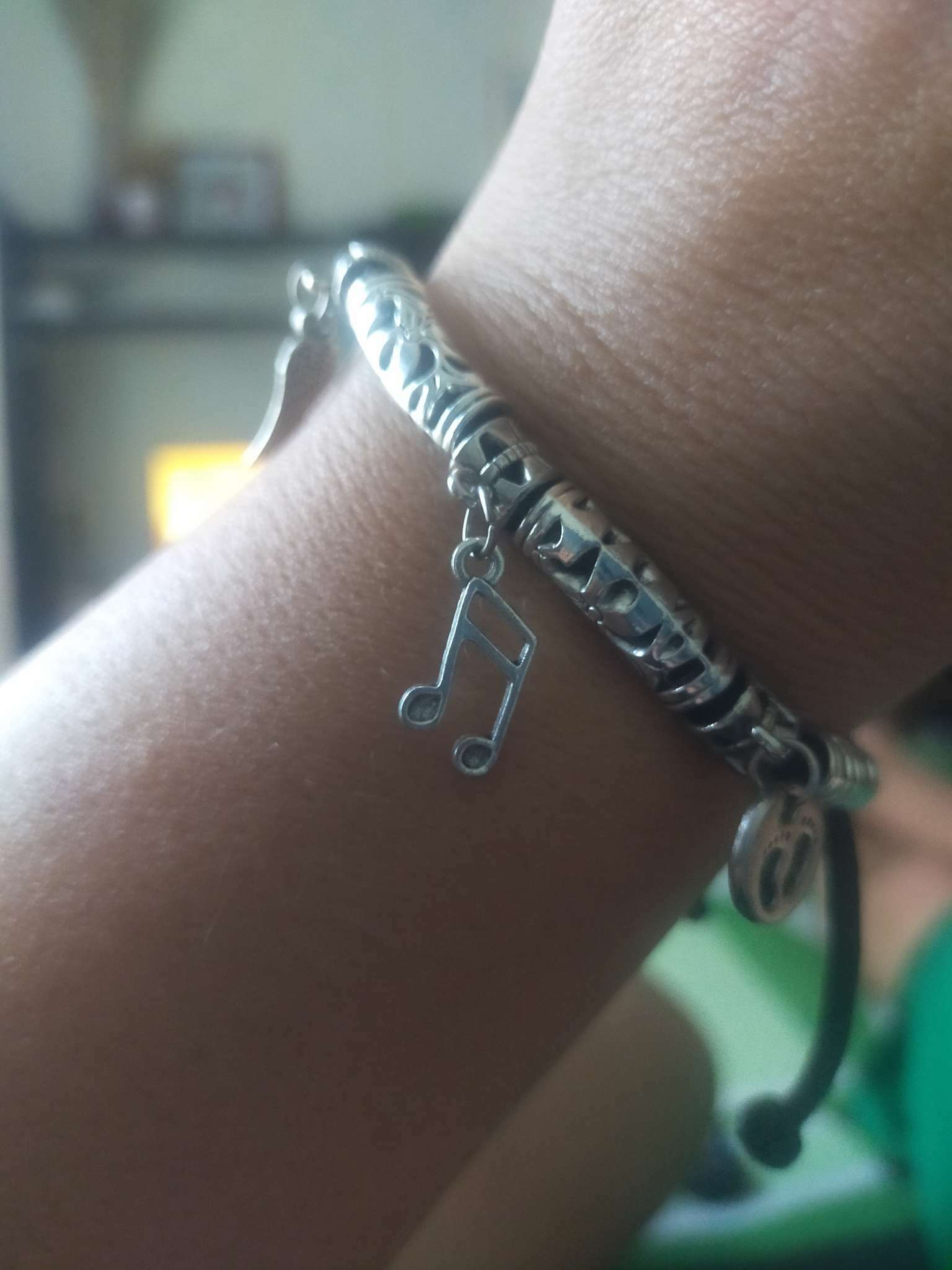 Фотография покупателя товара Бусина для творчества металл «Дуга с цветочками» серебро, 0.8×2 см - Фото 4