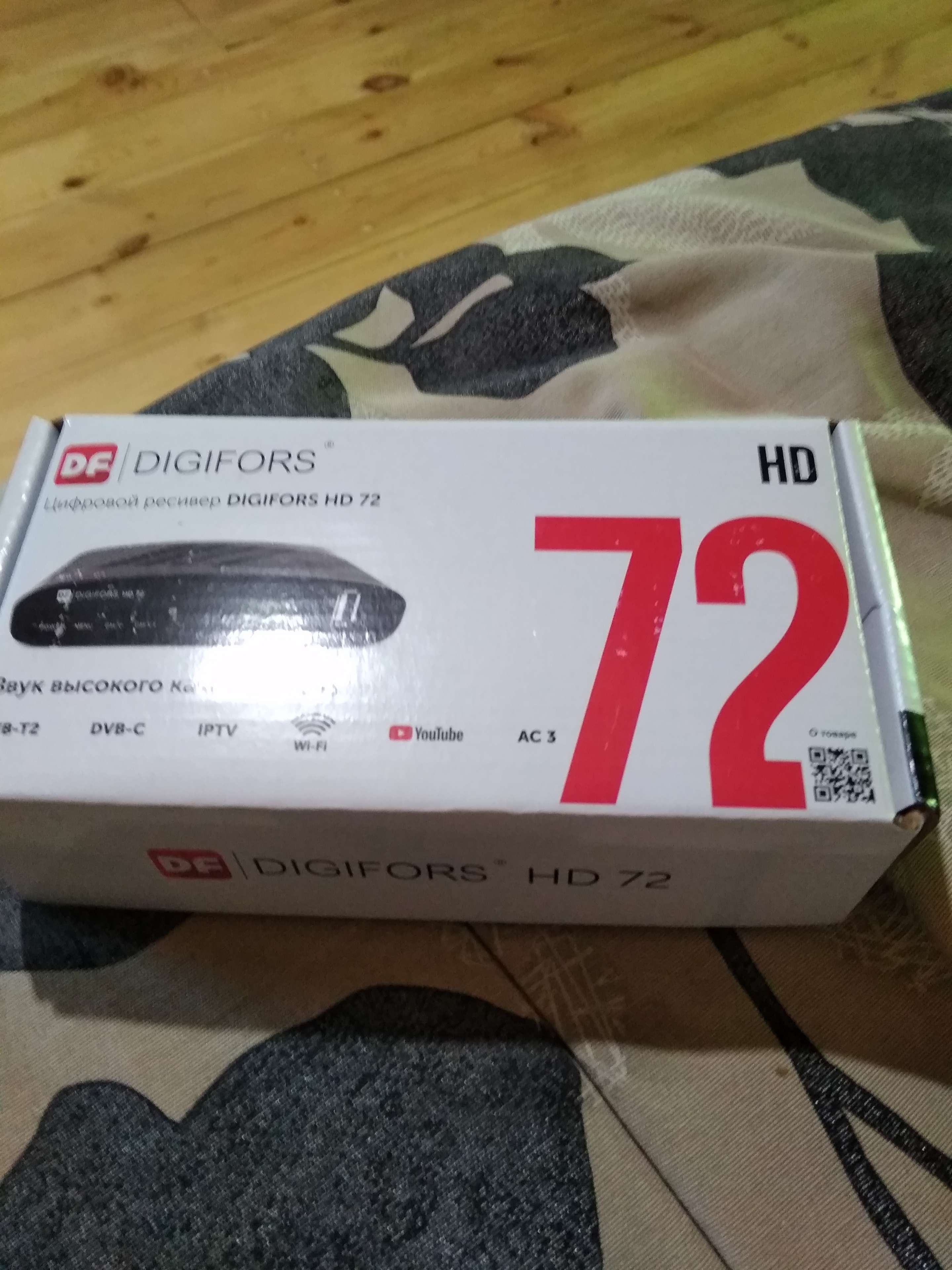 Фотография покупателя товара Приставка для цифрового ТВ Digifors HD 72, FullHD, DVB-T2/C, дисплей, HDMI, RCA, USB, черная