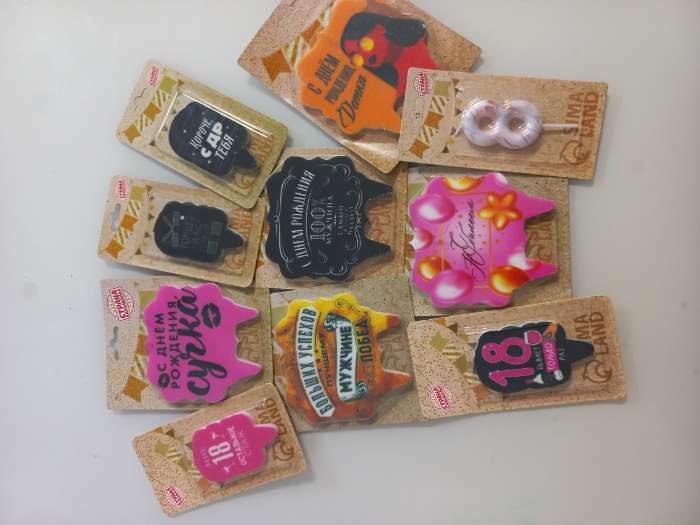 Фотография покупателя товара Свеча для торта «100% мужчина», 8 см - Фото 1