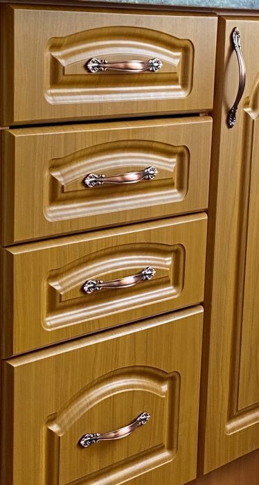 Фотография покупателя товара Ручка-скоба мебельная PC181, 96 мм, цвет бронза - Фото 1