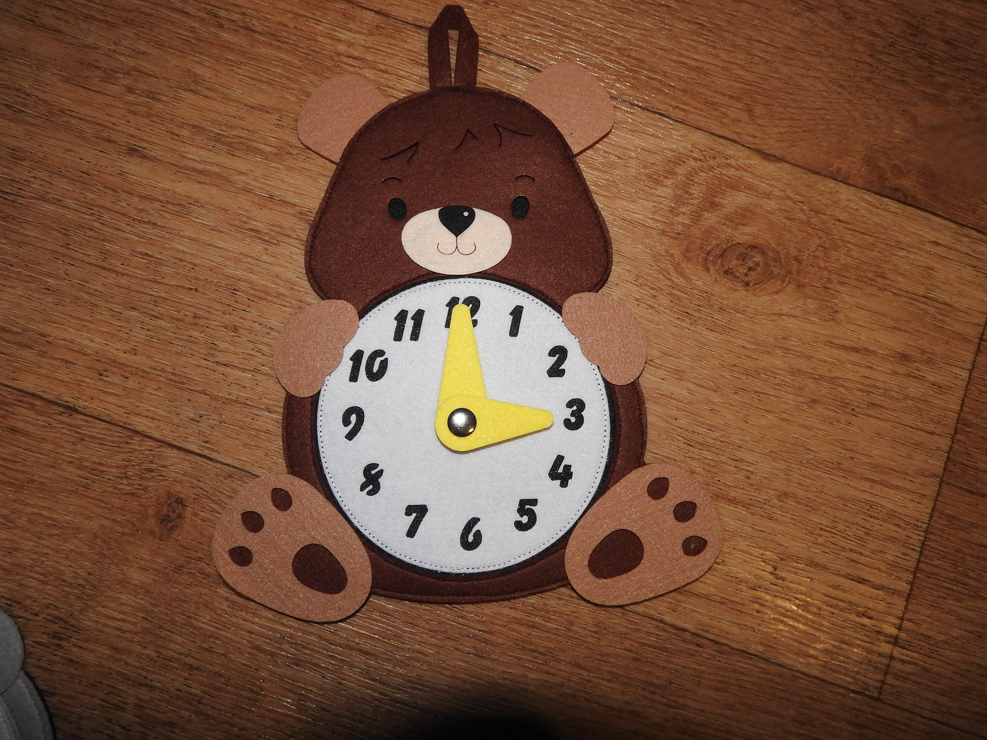 Фотография покупателя товара Развивающая игра «Часы.Медведь» - Фото 5