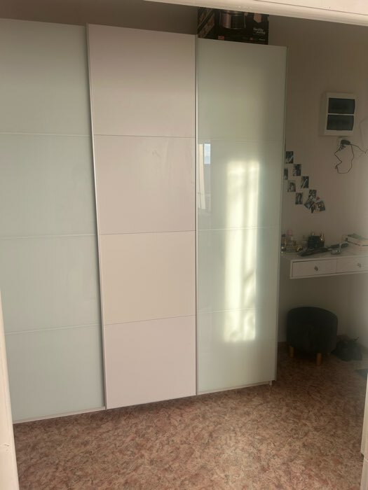 Фотография покупателя товара Шкаф – купе «Прайм», 3 двери, 2 стекла, с зеркалом, 2100×570×2300 мм, цвет белый/сонома - Фото 1