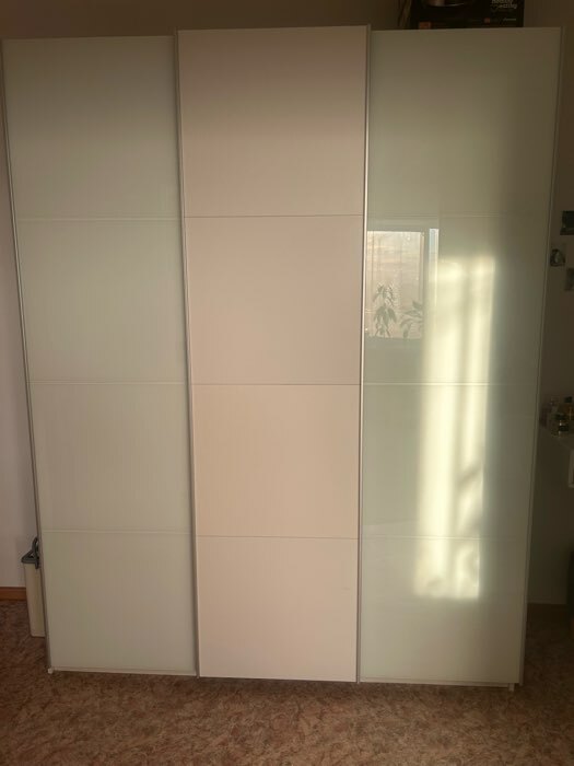 Фотография покупателя товара Шкаф – купе «Прайм», 3 двери, 2 стекла, с зеркалом, 2100×570×2300 мм, цвет белый/сонома - Фото 2