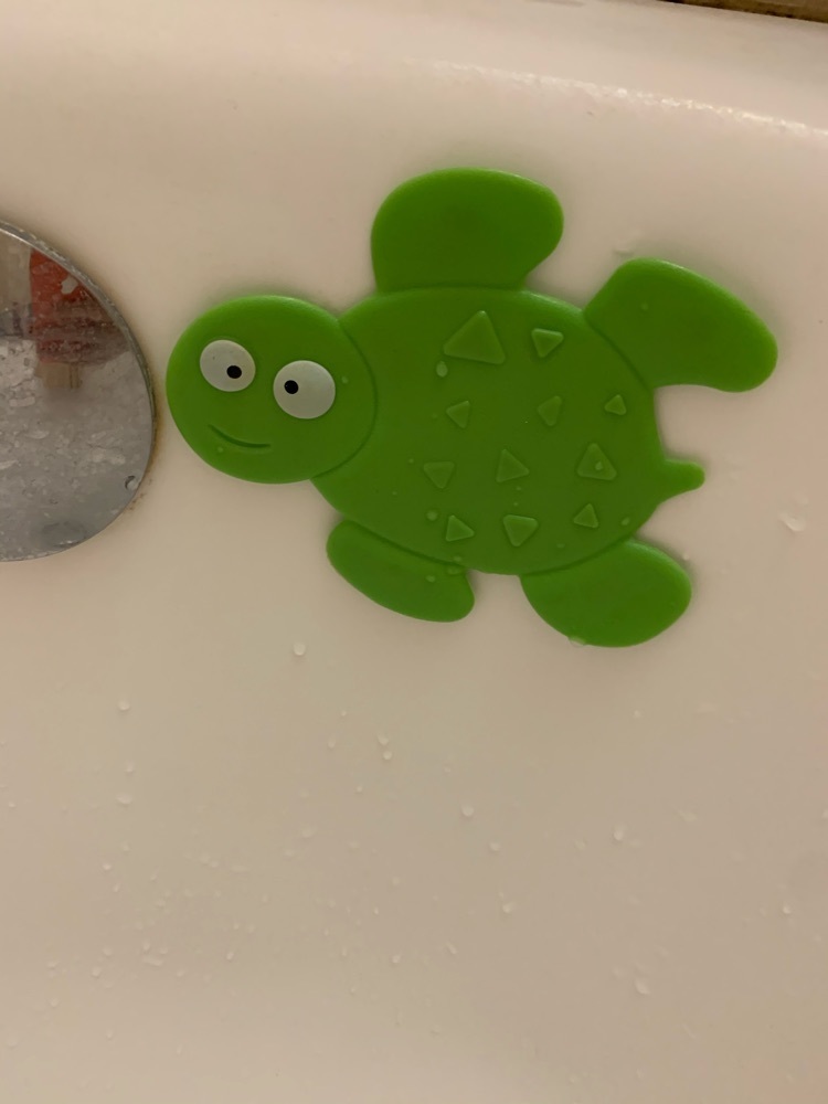 Фотография покупателя товара Мини-коврик для ванны Доляна «Черепашка», 11×13,5 см, цвет зелёный - Фото 10