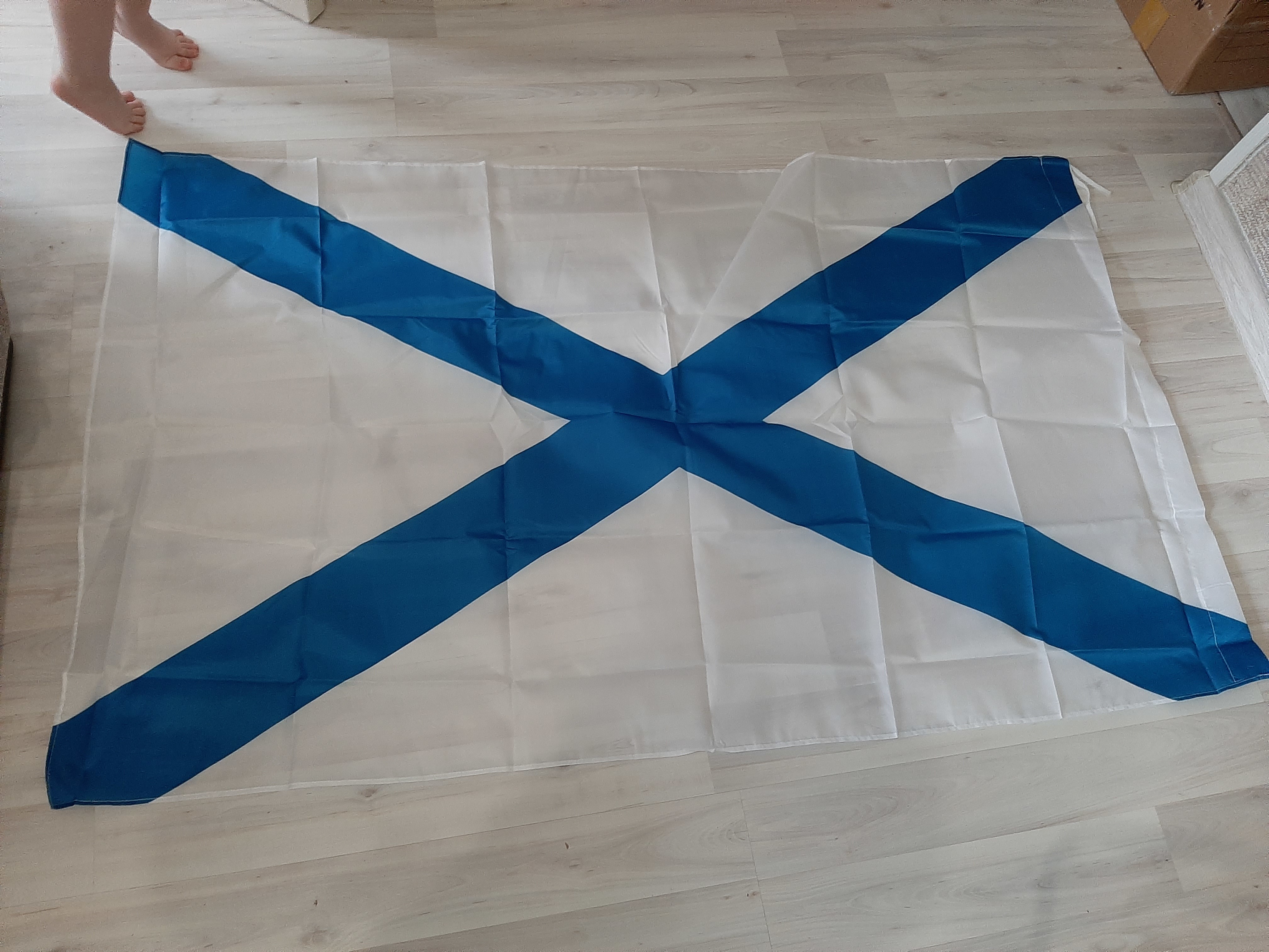 Фотография покупателя товара Флаг ВМФ, 90 х 135 см, полиэфирный шёлк