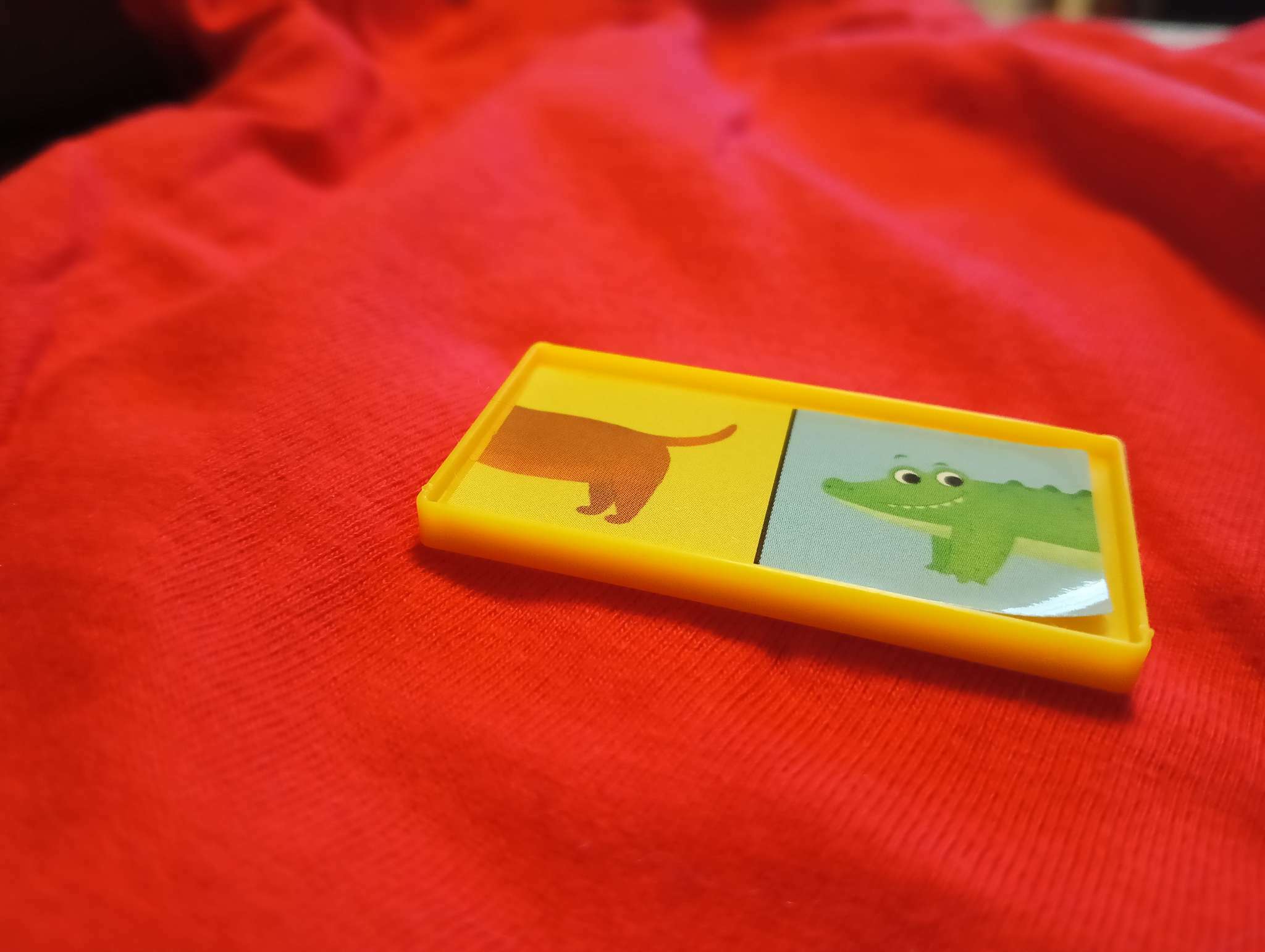 Фотография покупателя товара Домино настольная игра «Половинки», 28 деталей - Фото 1