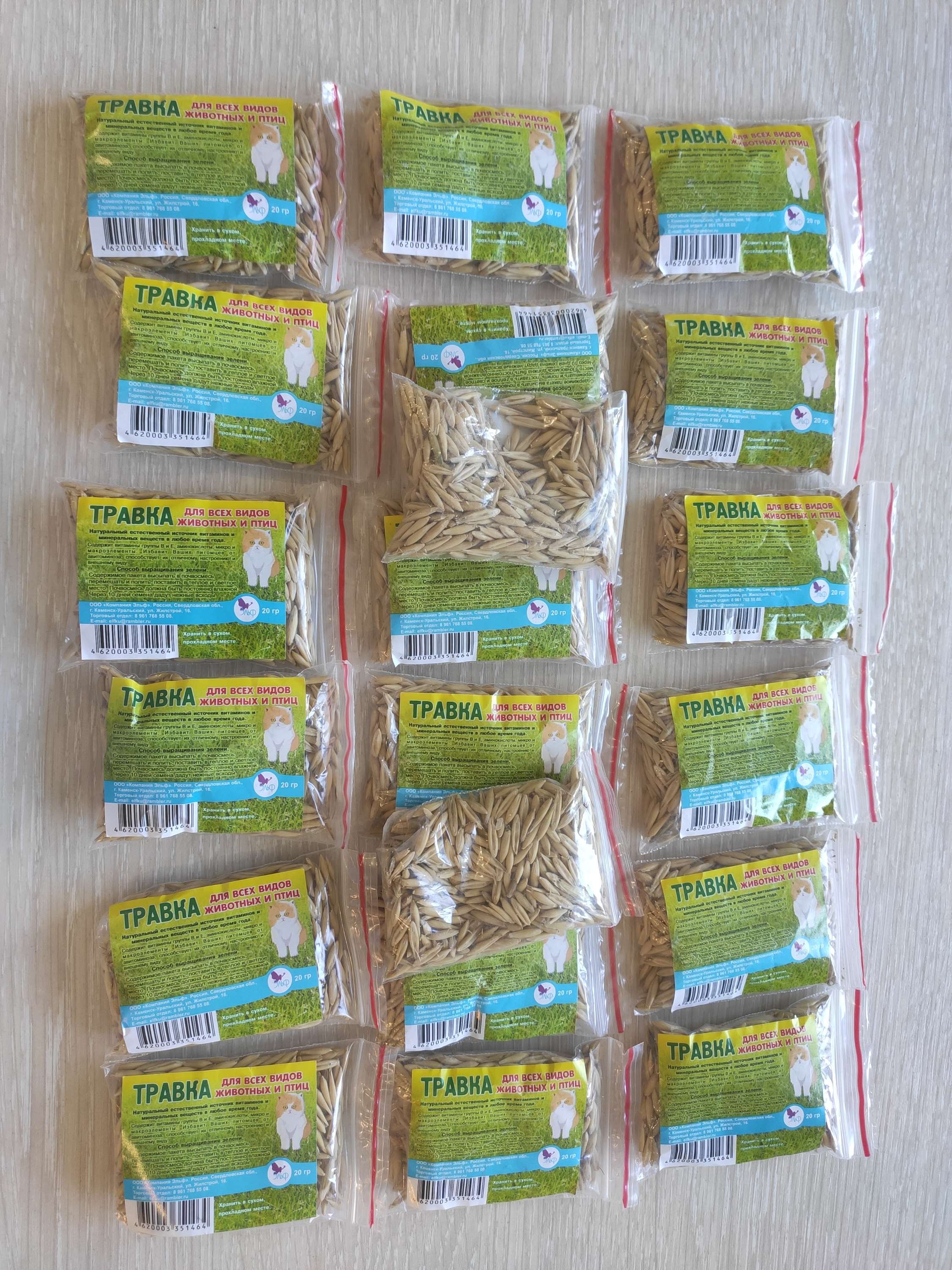 Фотография покупателя товара Семена "Травка для проращивания", пакет, 20 г - Фото 7