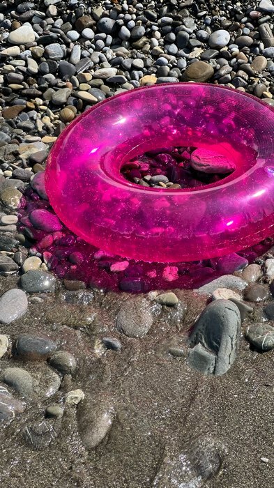 Фотография покупателя товара Круг для плавания «Льдинка», d=76 см, от 8 лет, цвет МИКС, 59260NP INTEX