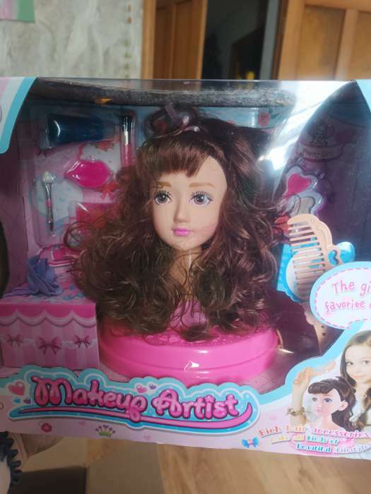 Фотография покупателя товара Кукла-манекен для создания причёсок «Стелла» с аксессуарами - Фото 1