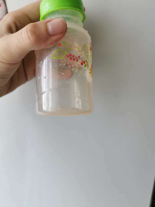 Фотография покупателя товара Бутылочка для кормления «Лисичка Соня», классическое горло, с ручками, 150 мл, от 0 мес., цвет зелёный - Фото 3