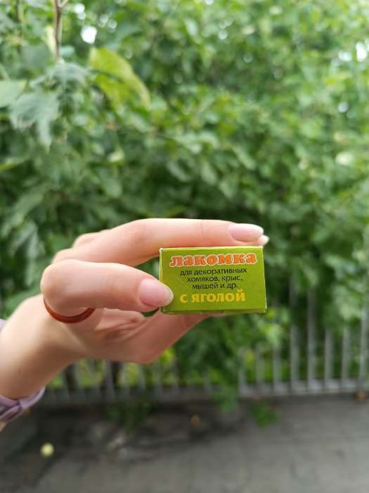 Фотография покупателя товара Лакомка "Бриллиант" для хомяков, ягоды, 7 шт, 80 г - Фото 1