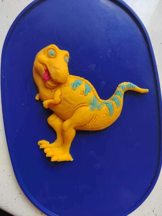 Фотография покупателя товара Молд «Тираннозавр», силикон, 11×11×2 см - Фото 1