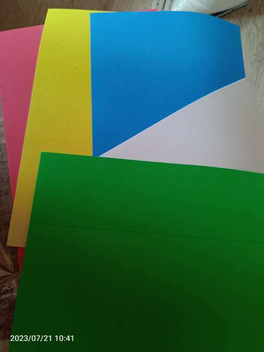 Фотография покупателя товара Фоамиран цветной, набор А4, 1 мм, deVENTE, 5 листов х 5 цветов