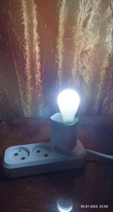 Фотография покупателя товара Ночник "Лампочка" LED USB МИКС 3,5х3,5х6,5 см RISALUX - Фото 1