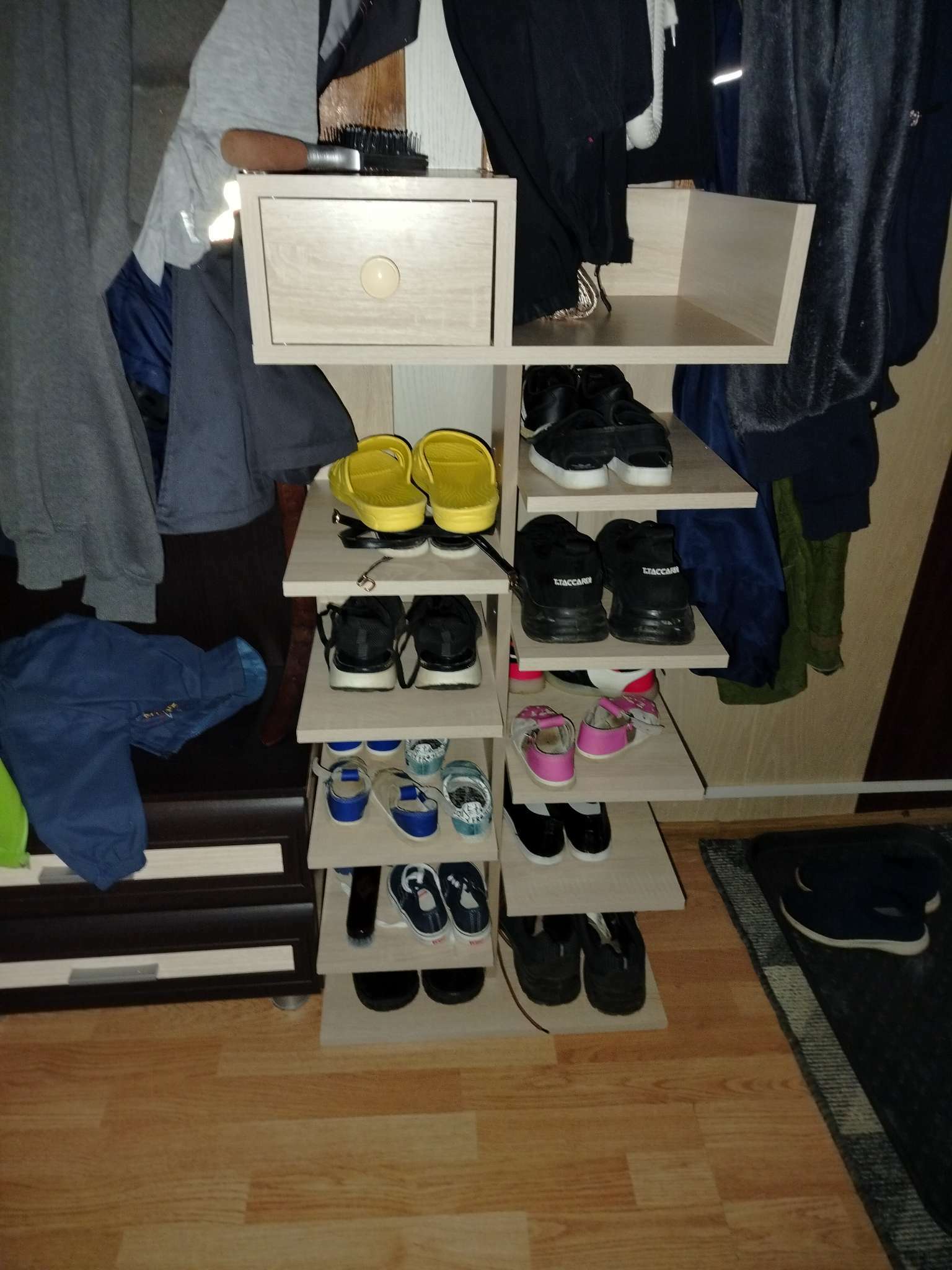 Фотография покупателя товара Обувница, этажерка для обуви «КарлСон24» Scandi, 35 х 50 х 110 см, цвет дуб сонома - Фото 4