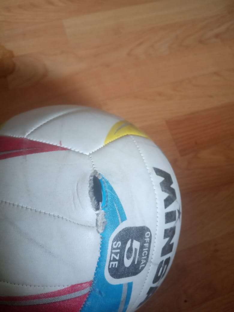 Фотография покупателя товара Мяч волейбольный MINSA, ПВХ, машинная сшивка, 18 панелей, р. 5 - Фото 2